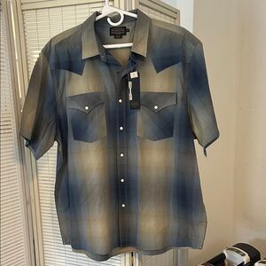 Pendleton men’s Frontier Gradient Blue and Gray Men's Shirt